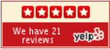 We have 21 reviews yelp